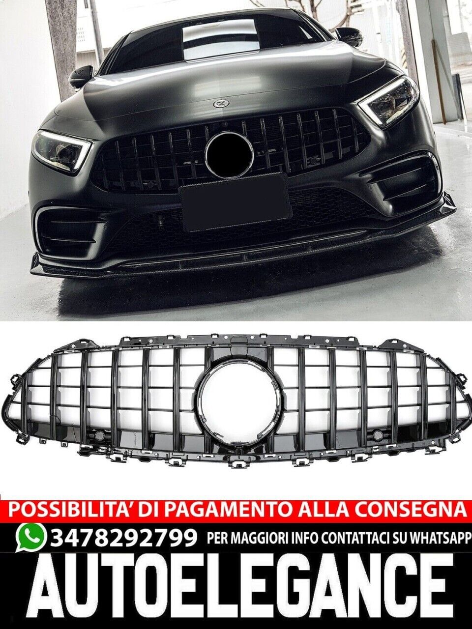 Griglia sportiva per Mercedes C257 CLS PANAMERICANA AMG GT
