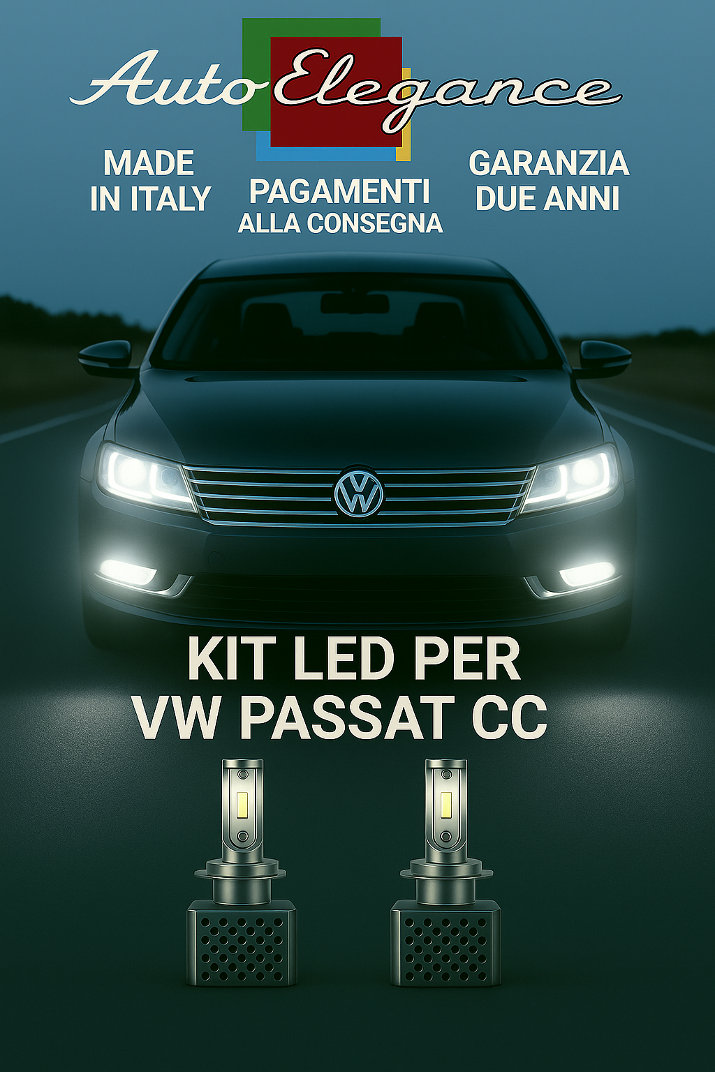 KIT LED D3S 6000K Anabbaglianti per VW Passat CC | Bianco CANBUS