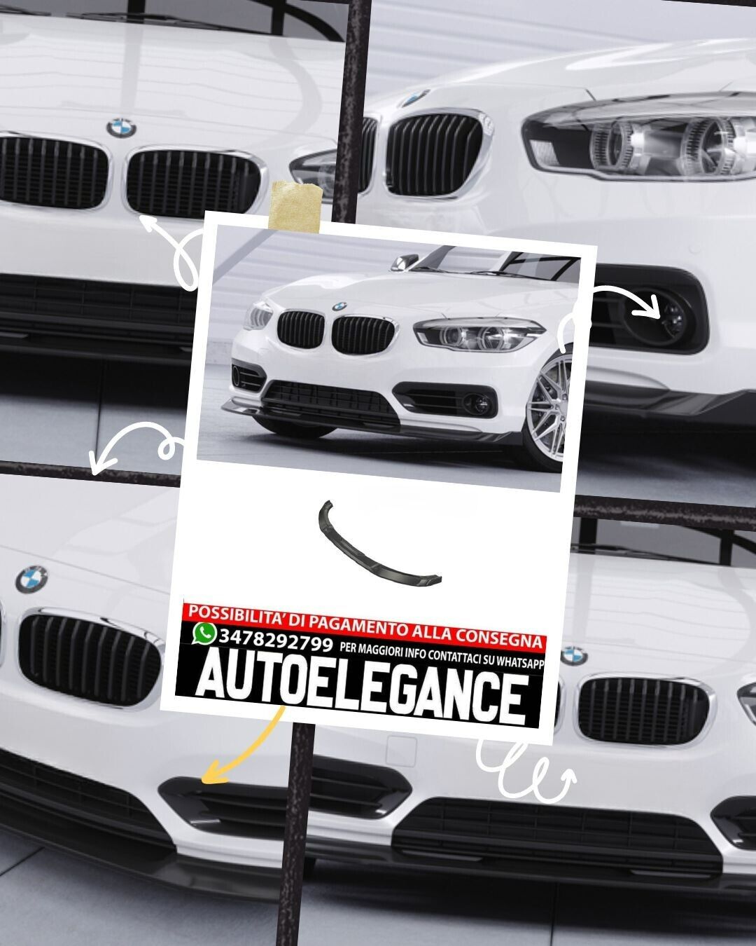 SPOILER sur mesure pour BMW S&eacute;rie 1 F20/F21