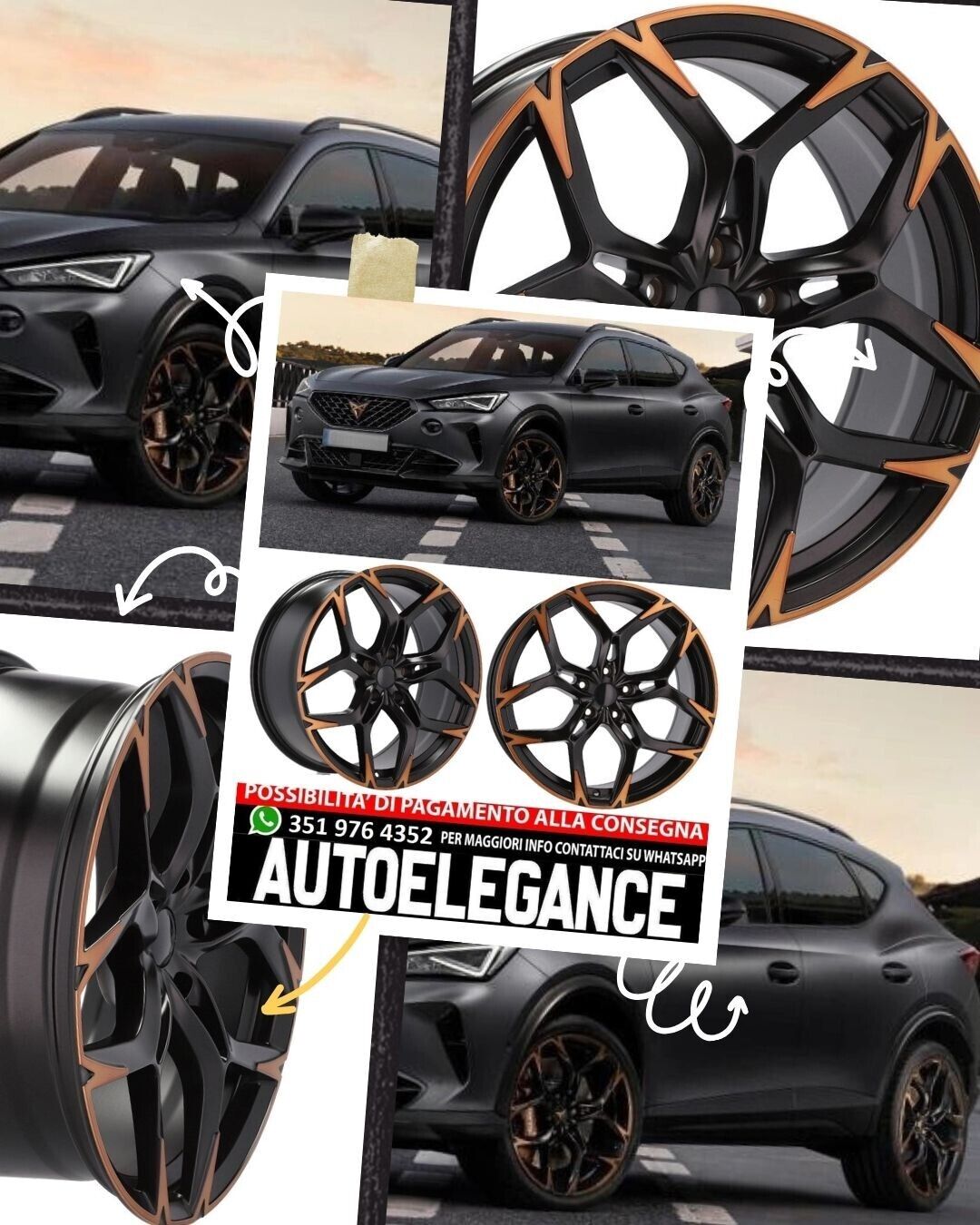 CERCHI CERCHIO IN LEGA 18"Adatto per AUDI VW