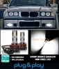 BMW SERIE 3 E36 LAMPADE FENDINEBBIA H1 LED CAMBUS BIANCO GHIACCIO 8000LM