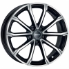 CERCHI CERCHIO IN LEGA 16" Adatto per AUDI A3 MAK DAVINCI NERO LUCIDO