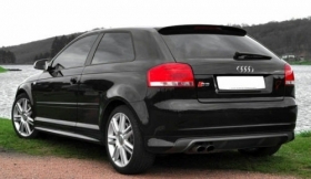 AUDI A3 8P 3 PORTE 03-08 DIFFUSORE POSTERIORE S3 SOTTO PARAURTI ABS