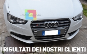 1559 Gitter Audi A5 2012-2015 Restyling K&uuml;hlergrill Look S5 Latte Verchromt