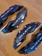 COVER COPRI PINZE FRENI ANTERIORI POSTERIORI ALFA ROMEO GIULIETTA NERO GIALLE