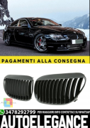 Rejilla Deportiva Negra Brillante Para BMW Serie 6 E63 E64