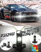 LAMPADE FENDINEBBIA PSX24W LED CANBUS ?FORD MUSTANG SHELBY GT500 BIANCO