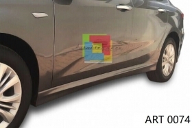 0074 Fiat Tipo Hatchback &agrave; Partir De 2015 + Mini-Jupes Lat&eacute;ral Sous Port ABS