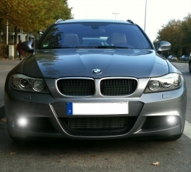 COPPIA LAMPADE FENDINEBBIA HB4 LED CANBUS BMW 3 E91 E90 6000K PER ALLESTIMENTO M