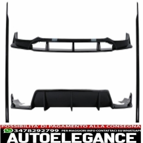 aero body kit adatto per bmw x6 g06 (10.2019-03.2023) m-tech black knight design