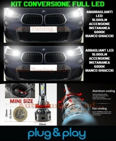 Ampoules Croisement + Route LED 16.000LM Pour BMW X2 F39