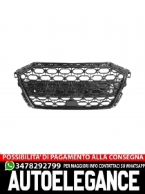 1034240 GRIGLIA RADIATORE ANTERIORE ADATTO PER AUDI A3 8P 2020+ NERO LUCIDO