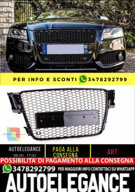 1045140 GRIGLIA ANTERIORE ADATTO PER AUDI A5 07-11 LOOK RS5 NERO LUCIDO