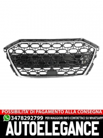 1034241GRIGLIA RADIATORE ANTERIORE ADATTO PER AUDI A3 8P 2020+ NERO LUCIDO