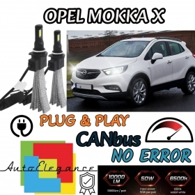KIT FULL LED OPEL MOKKA X LAMPADE LED H7 6000K BIANCO GHIACCIO NO ERROR