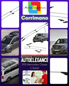 Carriles Adecuado para Mercedes Clase V W447 (De 2014 IN Entonces) Paso Largo (