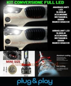 Ampoules Croisement + Route LED 16.000LM Pour BMW X1 F48