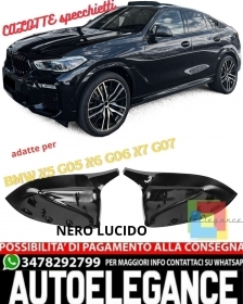 ?CALOTTE Specchietti nero lucido adatto per BMW X5 G05 X6 G06 X7 G07?