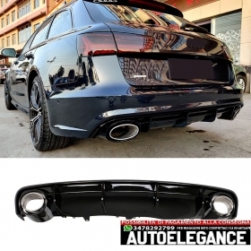 Heckdiffusor-Auspuffblende f&u