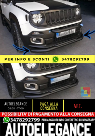 Bullbar Avant Noir Adapté pour Jeep Renegade Black