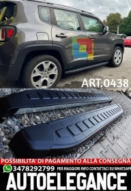 Estribos Lateral Adecuado Para Jeep Renegade Look Negro Design Deportivo