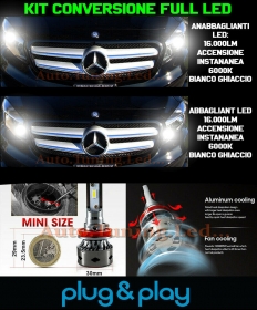 Ampoules Croisement + Route Journée Mercedes Gla No Diagnostic 16.000LM