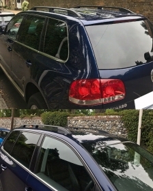 Porsche Cayenne 2002-2010 Balken Sul Dach Handläufe Schwarz Dachträger