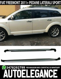Escalones Laterales De Aluminio Abs Para Fiat Freemont 2011+ Bajo Puerta
