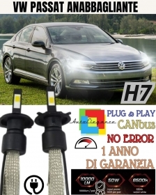 KIT H7 LED CANBUS ANABBAGLIANTI VW PASSAT B8 3G XENON 6000K 6400 LUMEN