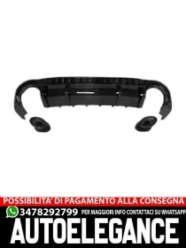 1034256 DIFFUSORE POSTERIORE ADATTO PER AUDI A3 2020+ LOOK SPORT