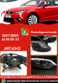 ART.6342 Faros delanteros Seat Ibiza 6J 06.2008–2012 negros