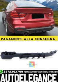 Splitter Rear Performance Shiny Bla