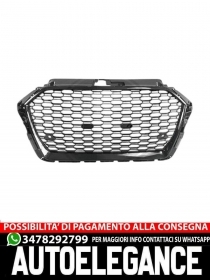 1033443 GRIGLIA ANTERIORE ADATTO PER AUDI A3 2016-2020 NERO LUCIDO