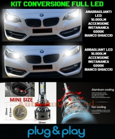 Ampoules Croisement + Route Journée BMW Serie 2 F22 No Diagnostic 16.000LM