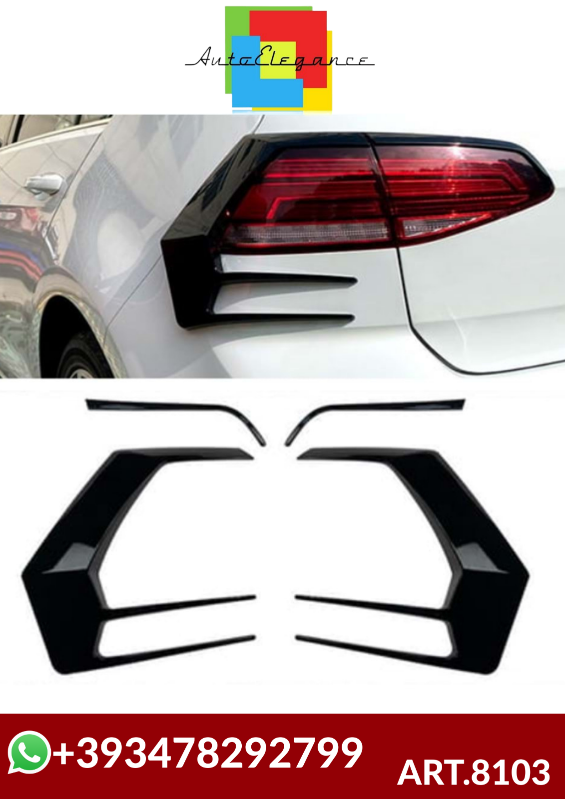 💕ART.8103 FLAPS PER FARI POSTERIORI VW Golf 7  2012-2020  R+L SET💕