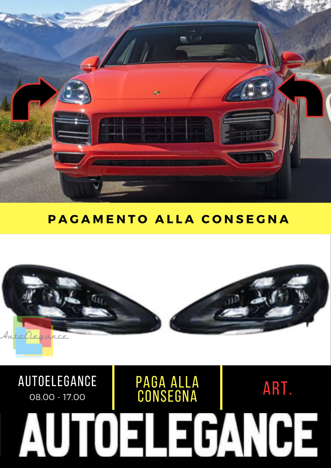🔥Set di fari  ADATTO PER Porsche Cayenne 11-14 21 MATRIX-OPTIK🔥