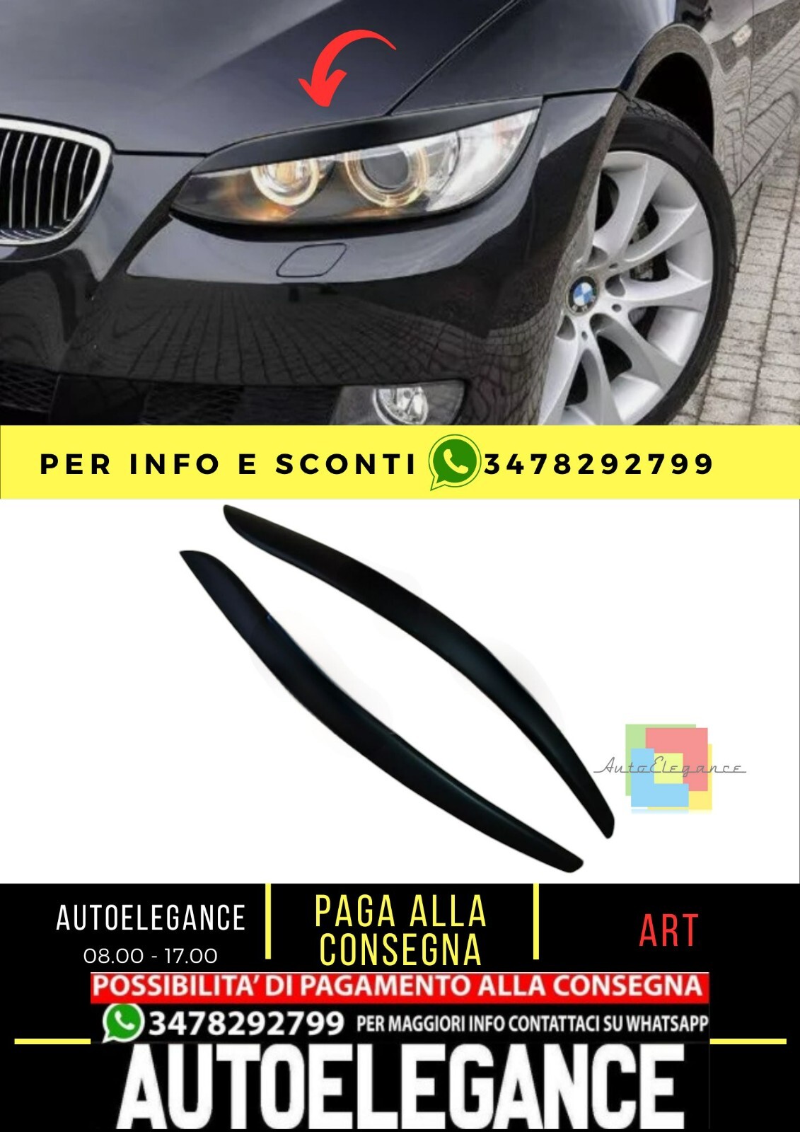 💎Sopracciglia per BMW 3 E92/E93 2006-2010 Plastique ABS