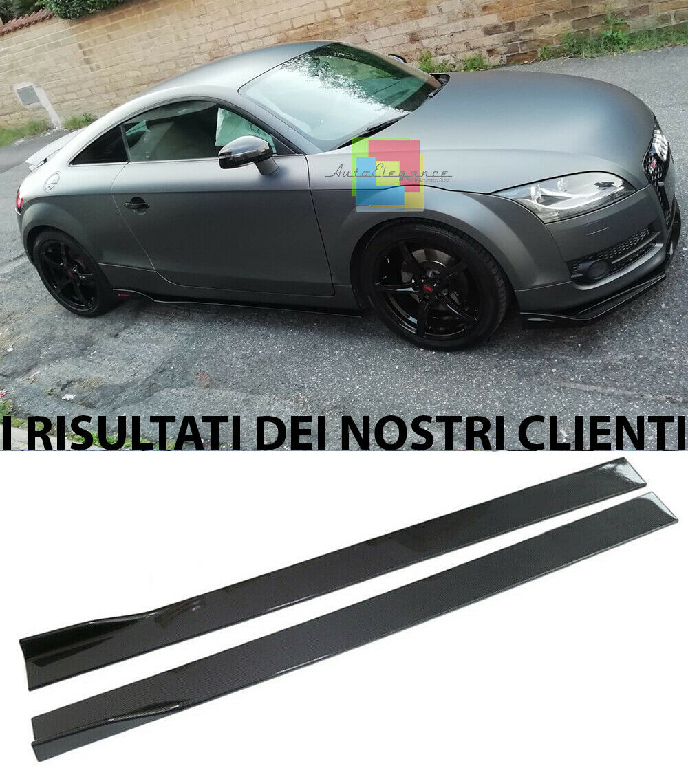 AUDI TT 8J SPLITTER SOTTO MINIGONNE LATERALI SOTTOPORTA SPORTIVI ABS .-
