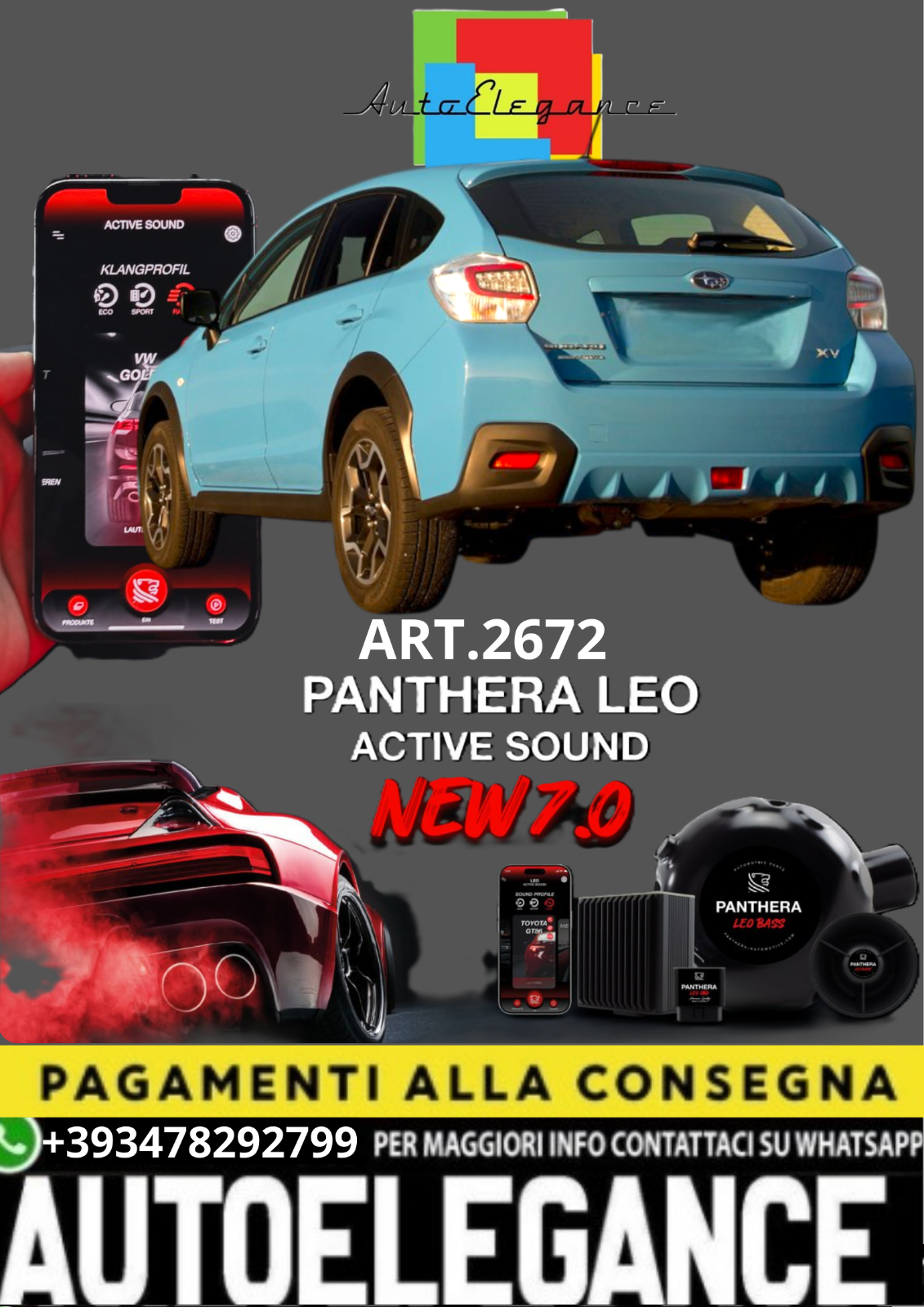 ART.2672 PANTHERA SOUND SYSTEM ADATTO PER  SUBARU XV
