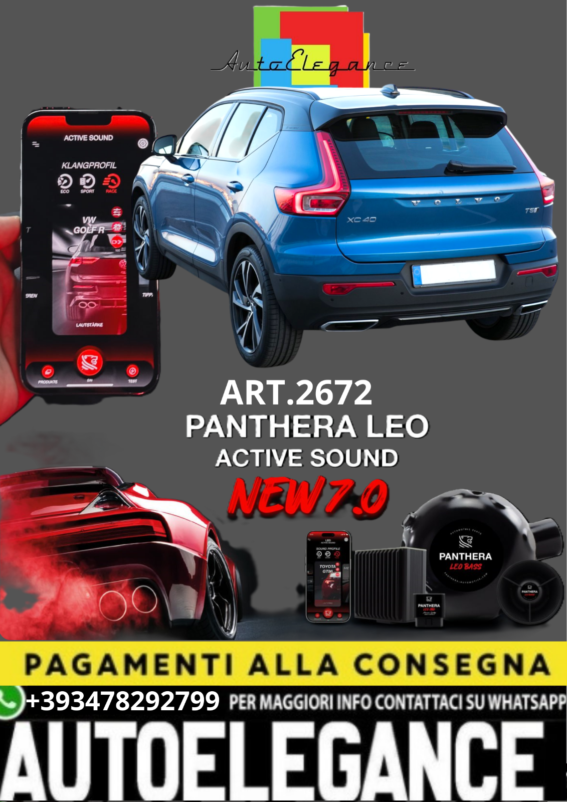 ART.2672 PANTHERA SOUND SYSTEM ADATTO PER  VOLVO XC40