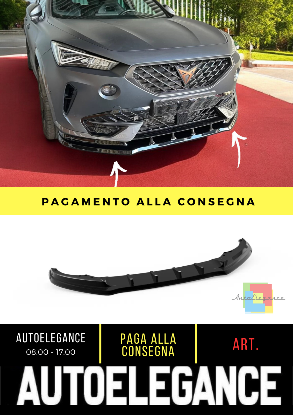 ❄?Splitter anteriore adatto per Cupra Formentor Mk1❄?