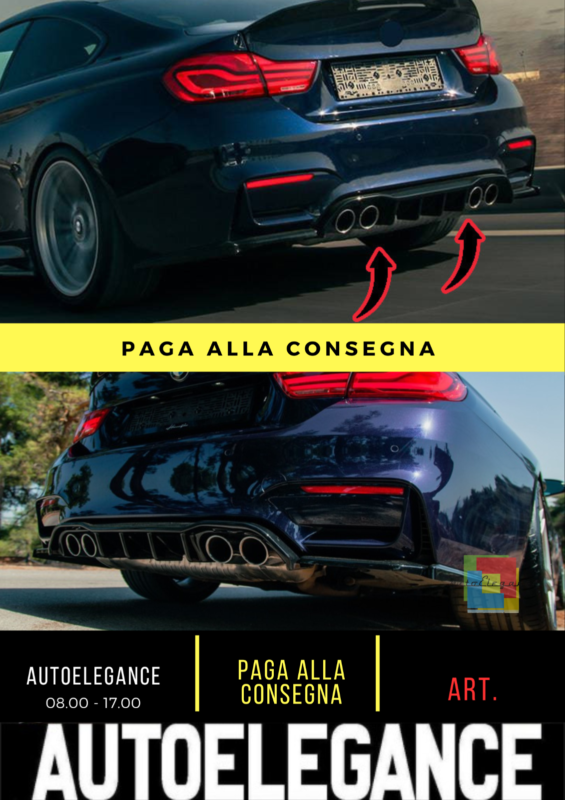 ❄?DIFFUSORE ADATTO PER BMW M4 F82 2014-2021❄?