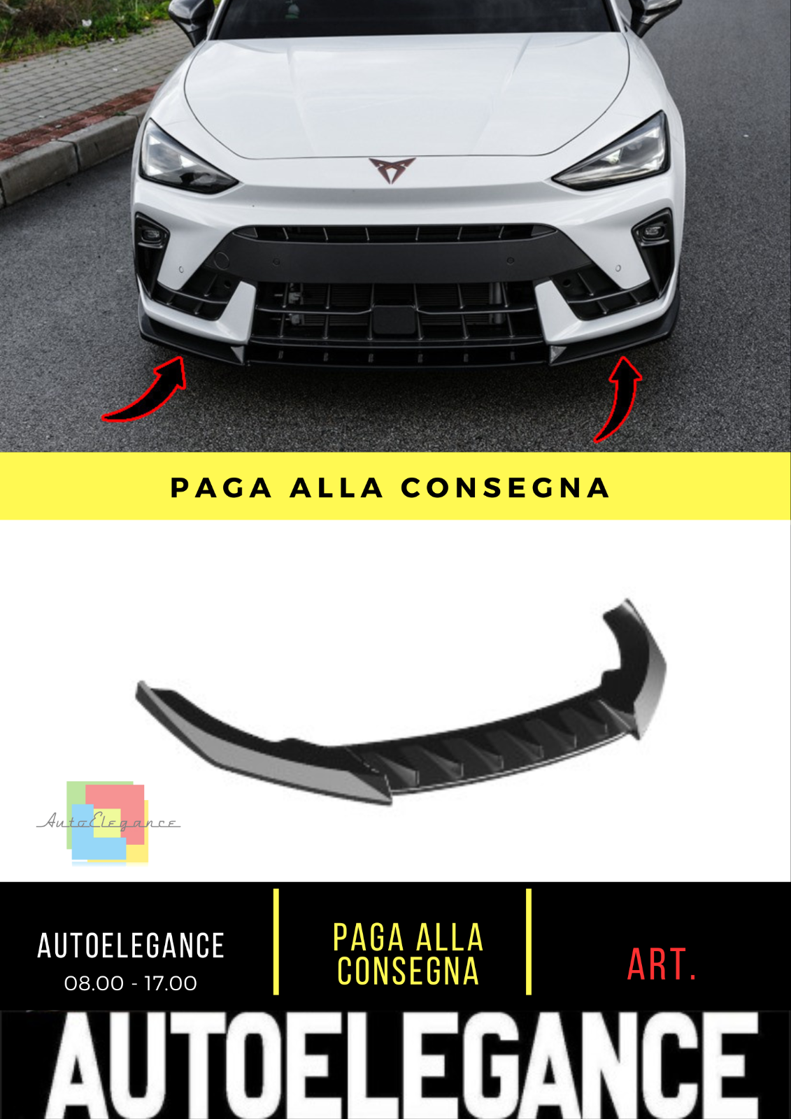 ❄?SPLITTER ADATTO PER CUPRA Leon MK1 Facelift 2024+❄?