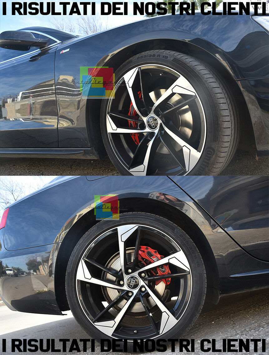 AUDI SET COVER COPRI PINZE FRENI ROSSO ANTERIORI POSTERIORI LOOK SLINE S-LINE -