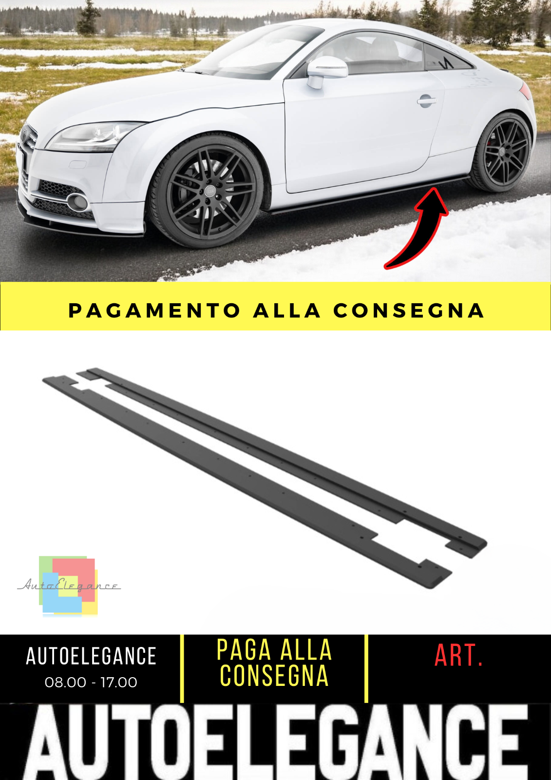 ✨Minigonne laterali Street Pro Audi TT S / TT S-Line 8J Facelift✨