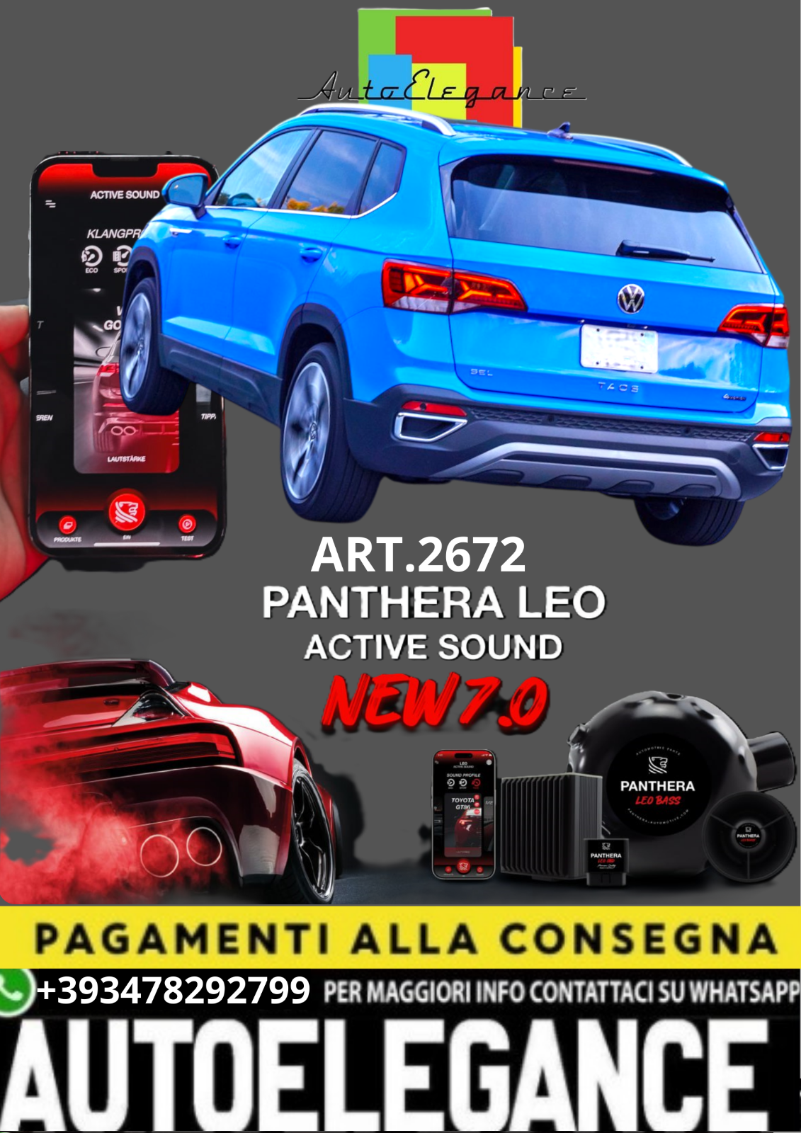 ART.2672 PANTHERA SOUND SYSTEM ADATTO PER  VOLKSWAGEN TAOS