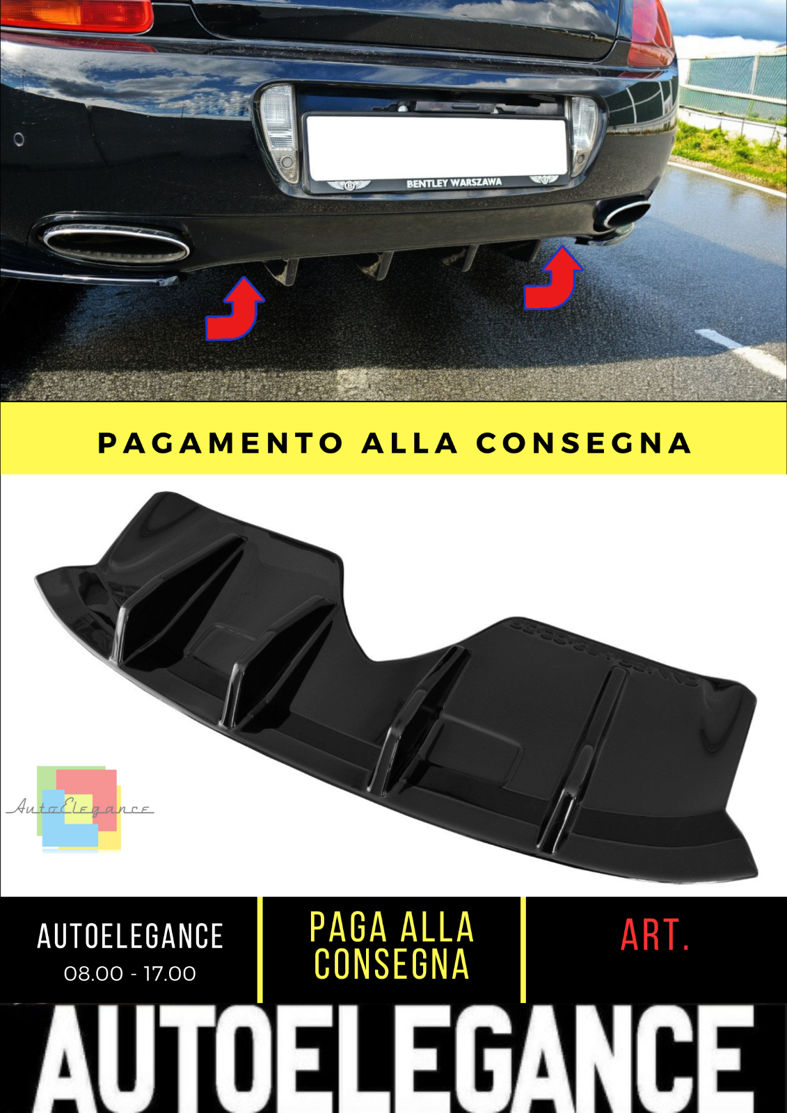 ✨MANTOVANA POSTERIORE BENTLEY CONTINENTAL GT✨