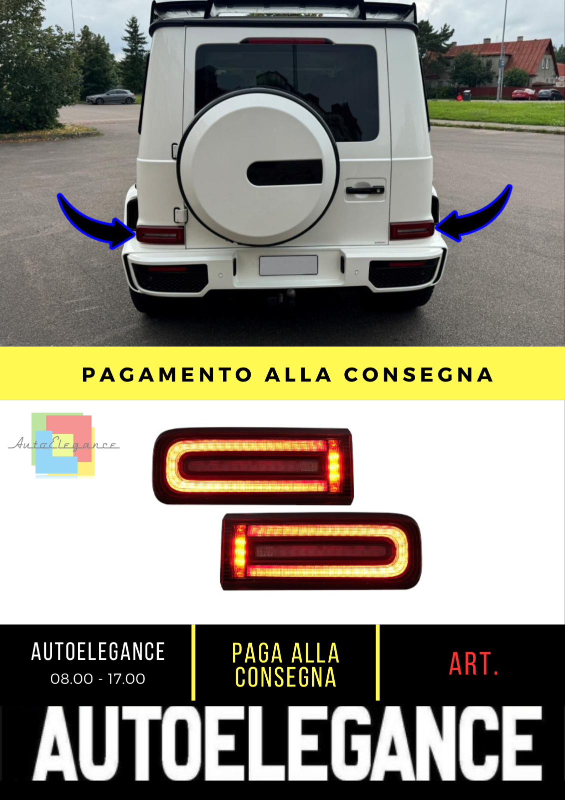 🔥FANALI posteriori a LED adatta per Mercedes Classe G W463 08-17 Facelift 18🔥