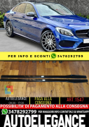 ⭐1547 Sotto minigonne adatto per mercedes classe c w205 c205 nero lucido⭐