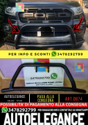 0874?BULL BAR NERO ADATTO A FORD RANGER TK 15+ SOTTO PARAURTI ANTERIOR INOX?